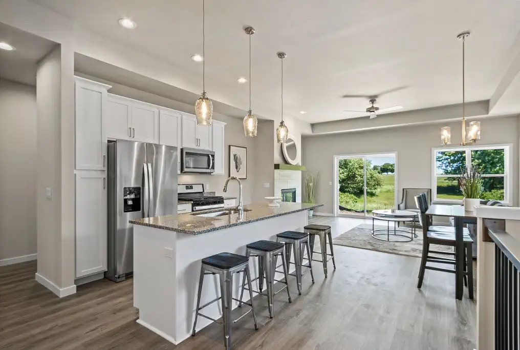 Holland Fields Homes Condos, Kitchen Dining Lounge